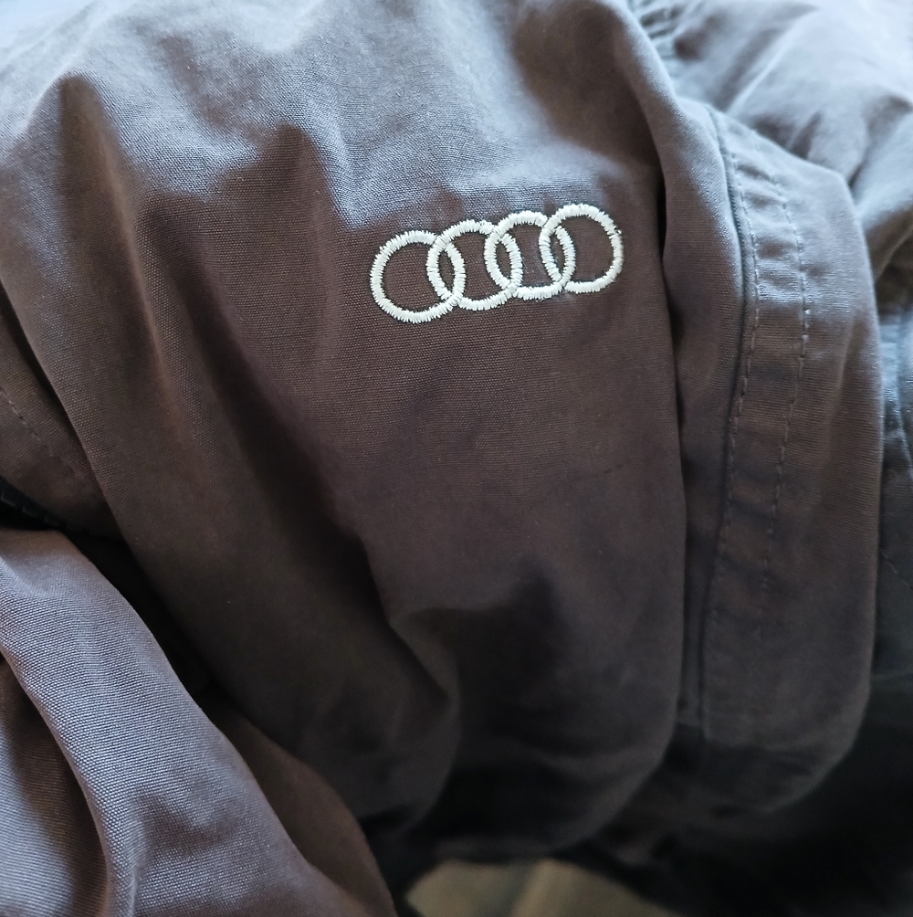 Custom Roots73 Audi Gray Rain Jacket. - Picture 16 of 16